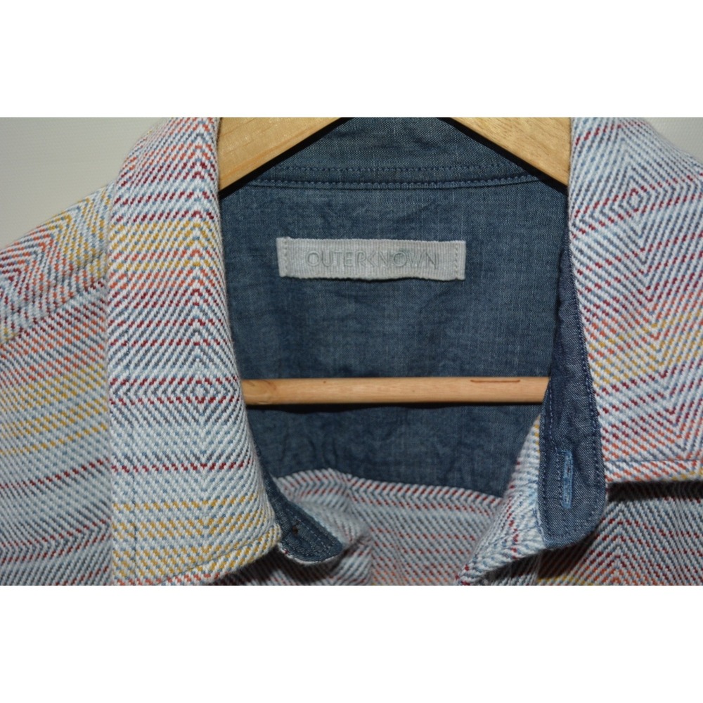 Outerknown Blanket Shirt Men's M – Sunrise Mojave Stripe – Long Sleeve Button Up - Picture 4 of 6